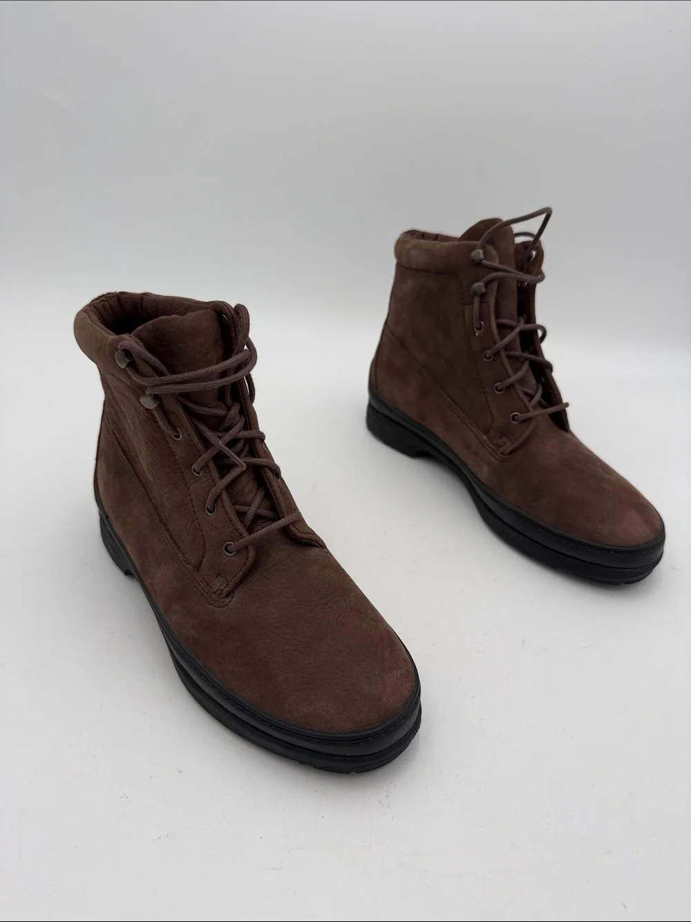 Vintage Keds outdoor Dark Brown Suede Lace-Up Ankle Boots women 6.5 casual  Y2K